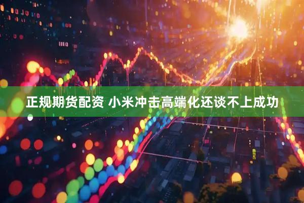正规期货配资 小米冲击高端化还谈不上成功